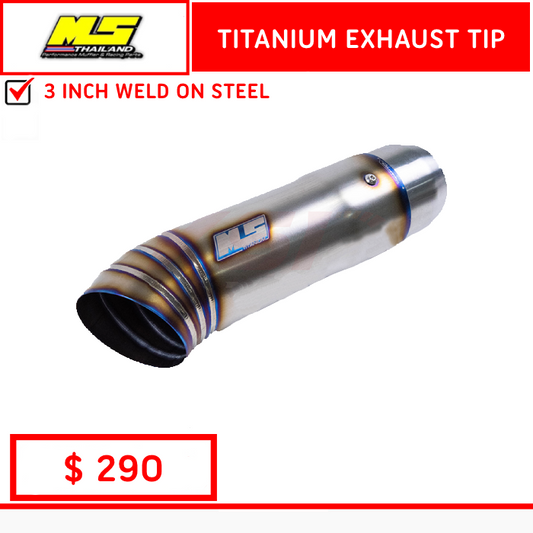 [MS] Titanium Exhaust Tip Straight